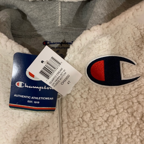 Champion kids zip up hoodie - Picture 3 of 5